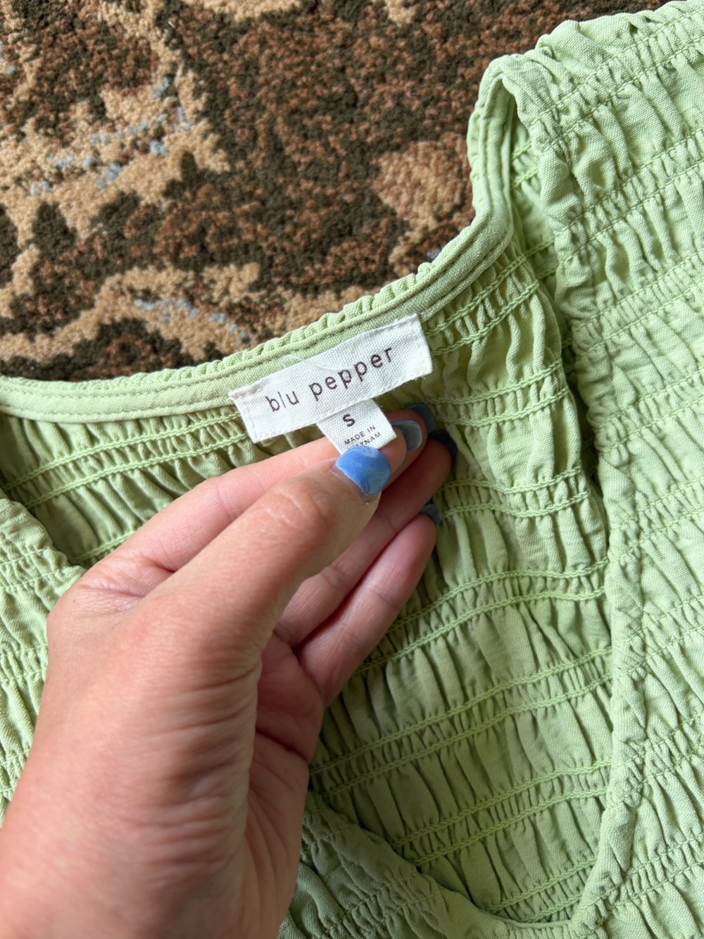 Blu Pepper Smocked Tiered Dress - Picture 2 of 3